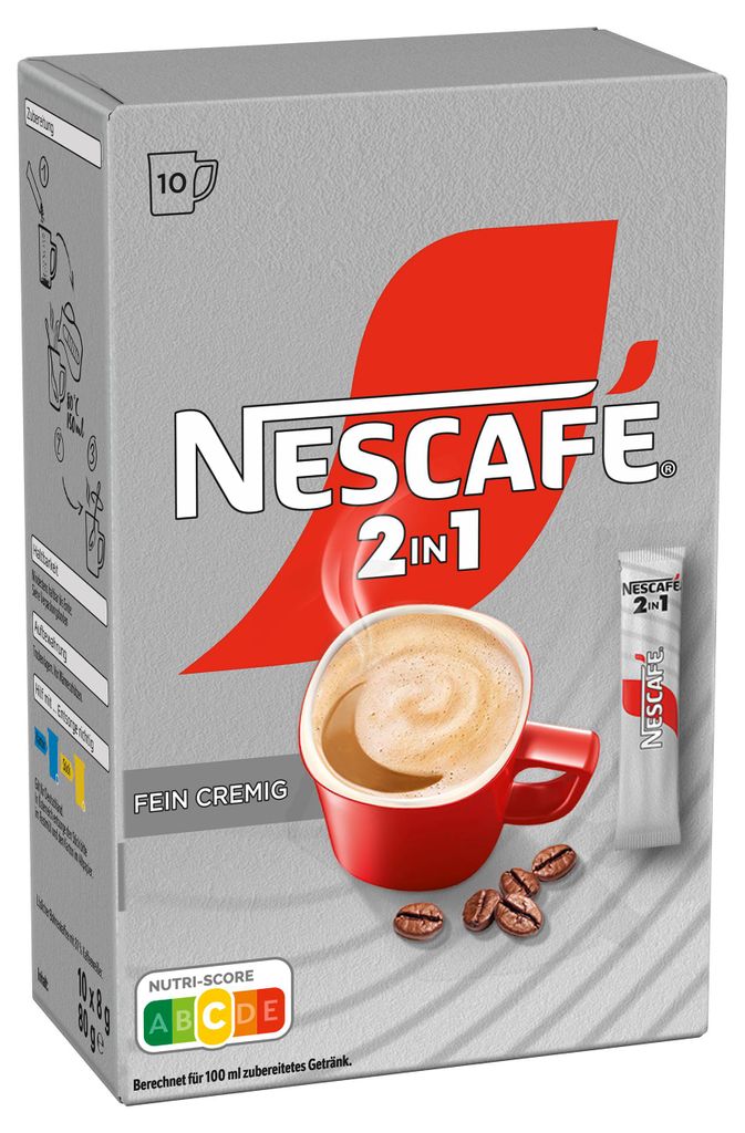 Nescafé 2in1 Sticks, Instantkaffee mit Creamer, Instant Produktbild 