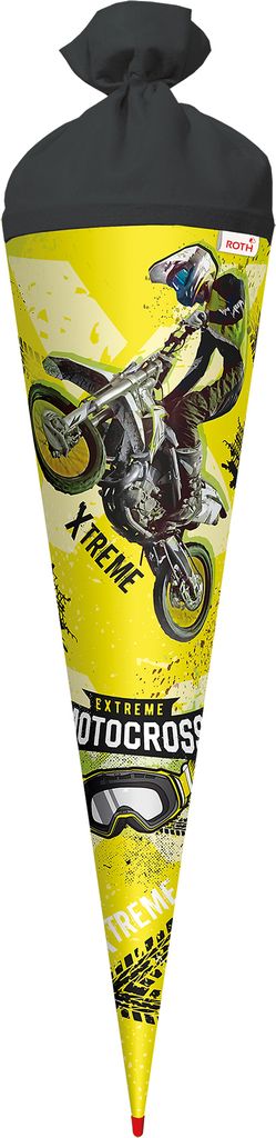 ROTH Schultüte groß Extreme Motocross 70 cm rund Produktbild 