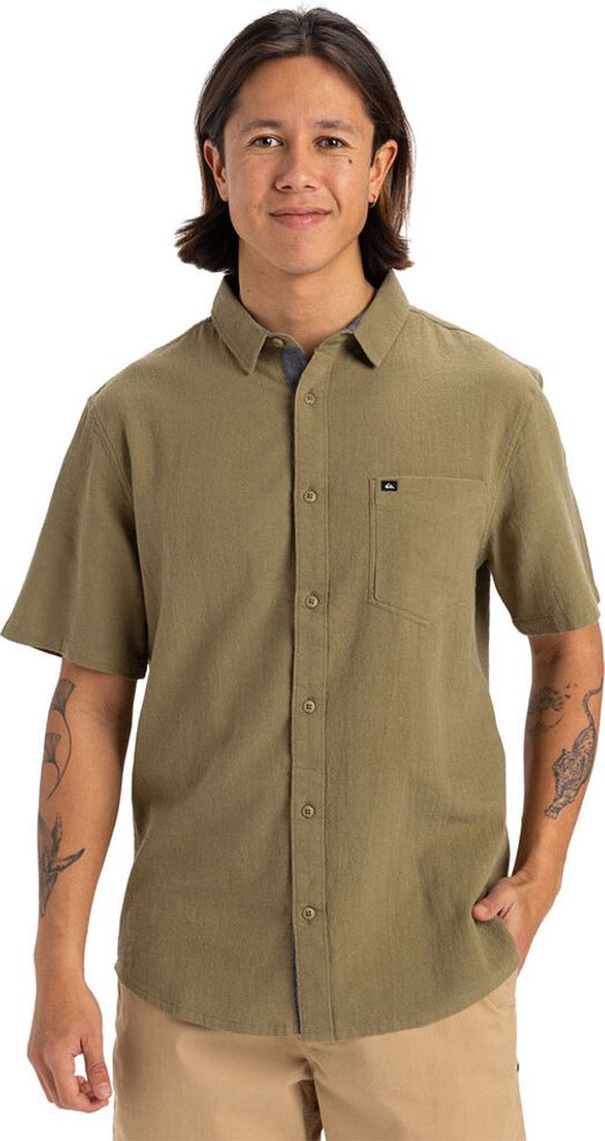 Quiksilver Time Box Kurzarmhemd Grün M Mann Grün M