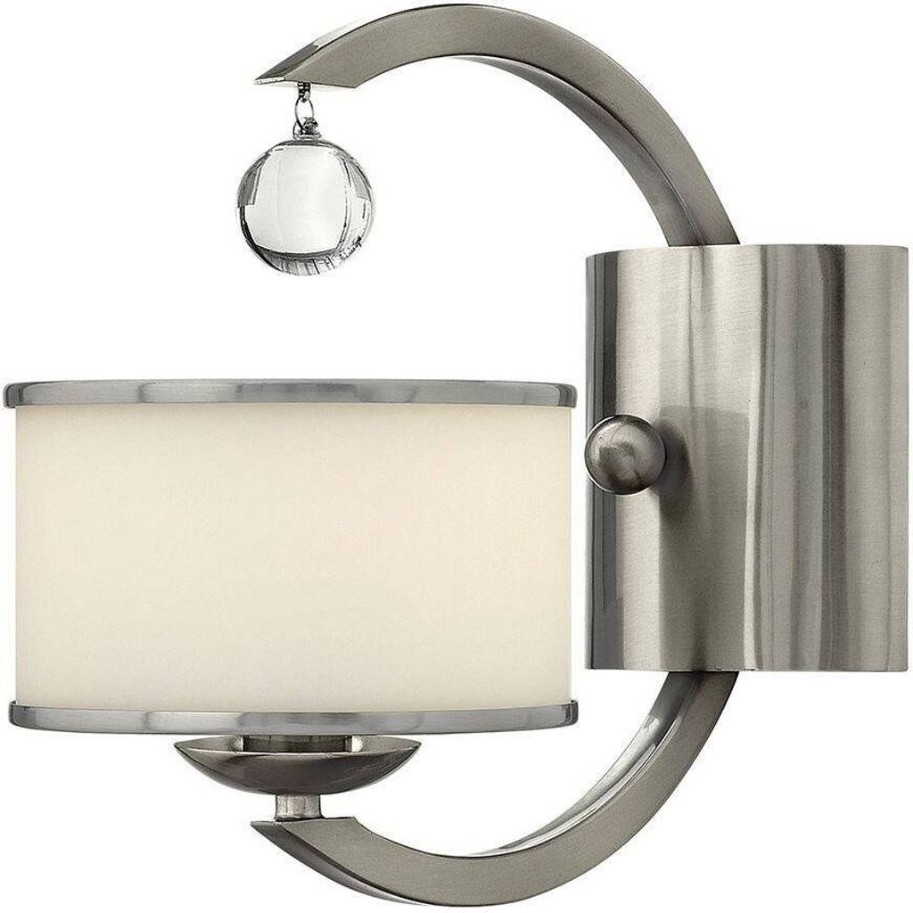 Elstead Monaco Wandleuchte E14 Nickel gebürstet Produktbild 