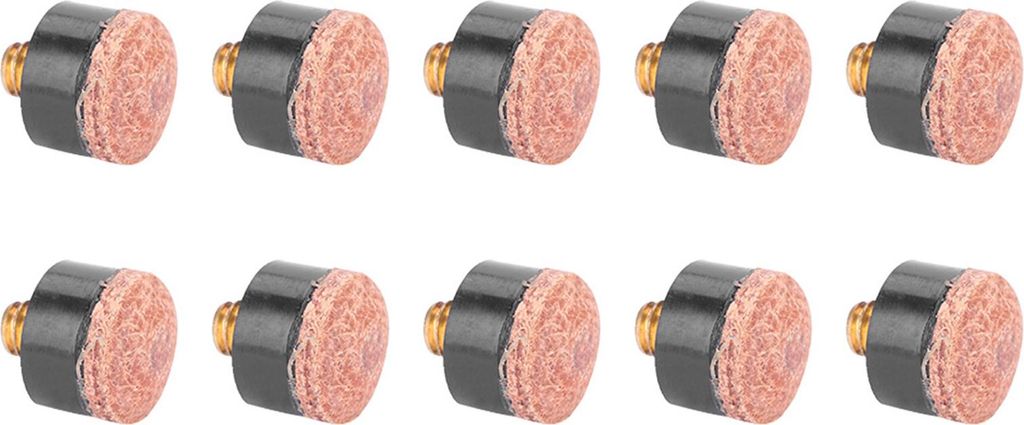 10pcs Billard Snooker Pool Cue Pole Tipp Ersatzteile Teile Zubehör (12 mm)