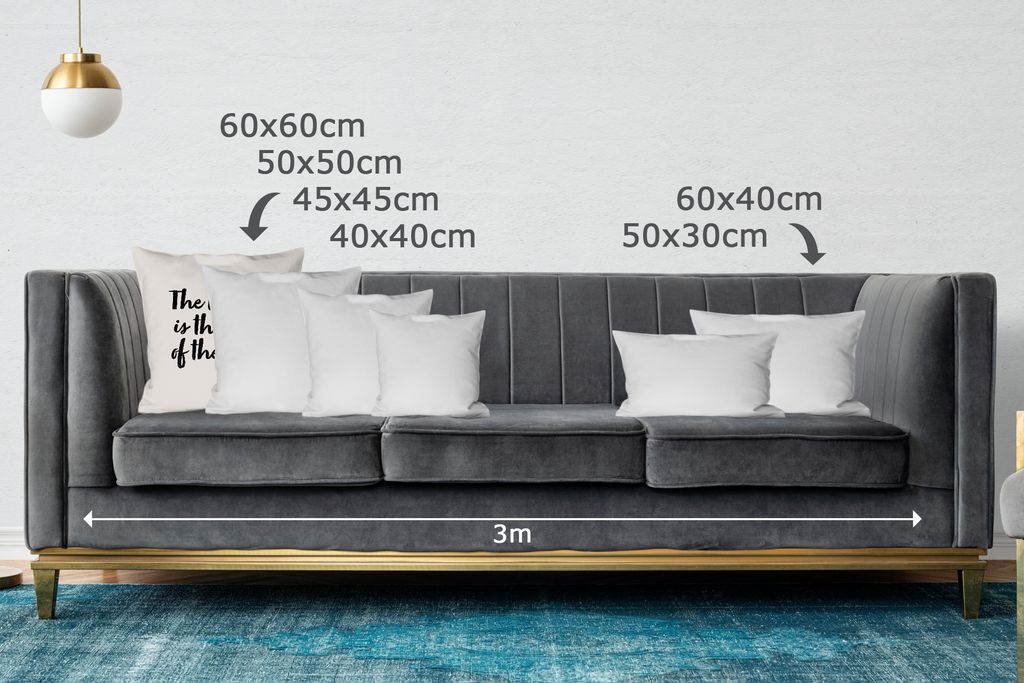 MuchoWow Zierkissen Sofakissen Wohnzimmer Dekokissen 60x60 cm Zitate - Kochen - Sprichwörter - Die Küche ist das Herz des Hauses - Home - Sitzf...