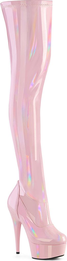 DELIGHT-3000HWR Damen Boots von Pleaser, Rosa , EU 36, US 6