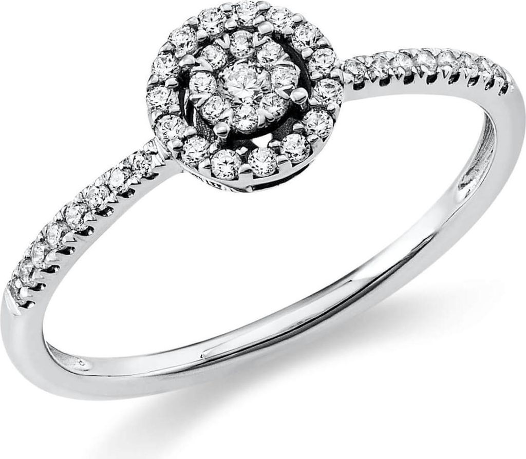 Ring aus 950 Platin 40 Diamanten 0,2ct TW-SI Ø6,5mm Produktbild 