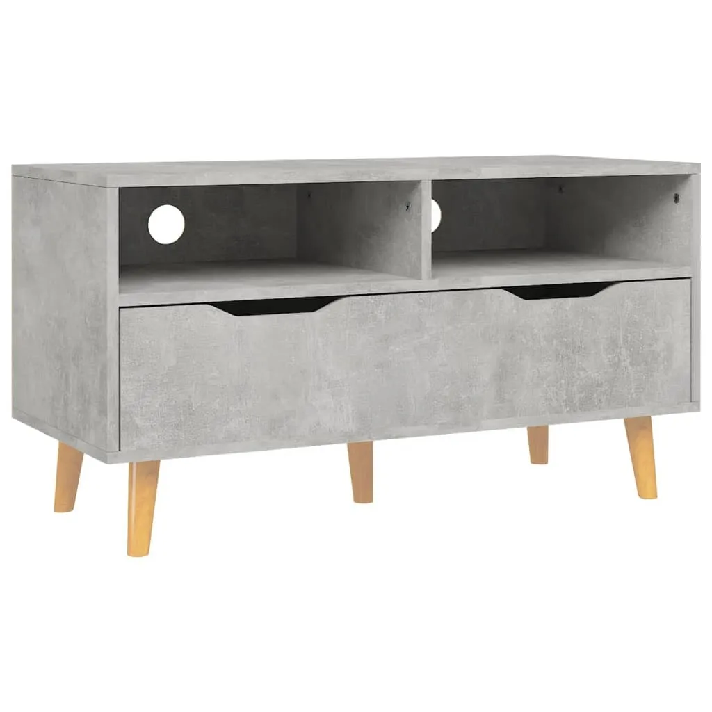 Mobile Porta TV Grigio Cemento 90x40x48,5 cm - Design Moderno Industriale