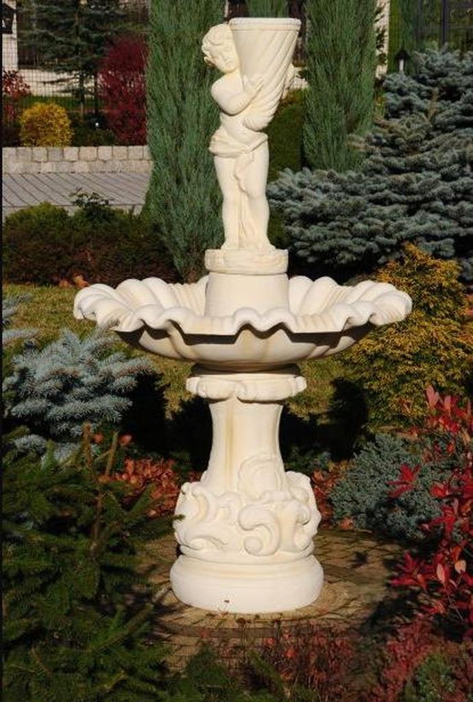 Springbrunnen Garten Teich Brunnen Steinbrunnen Stein Gartenbrunnen Fontaine