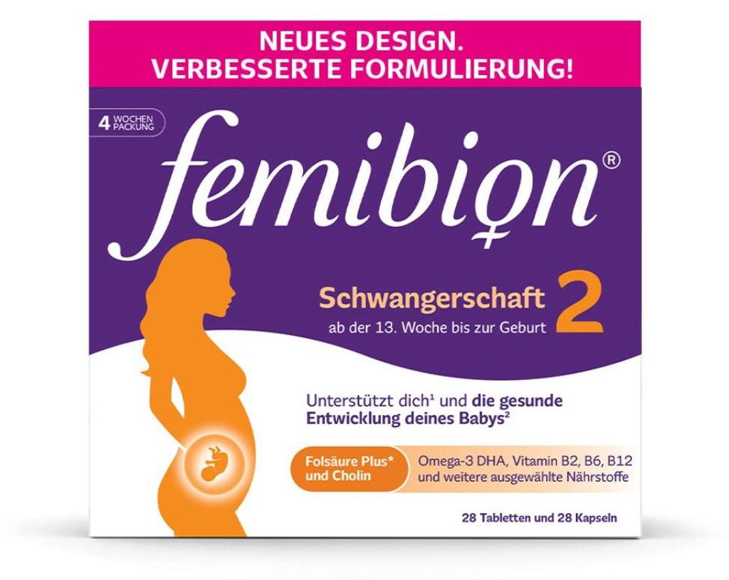 Femibion 2 Schwangerschaft Tabletten und Kapseln, 56 St. Produktbild 