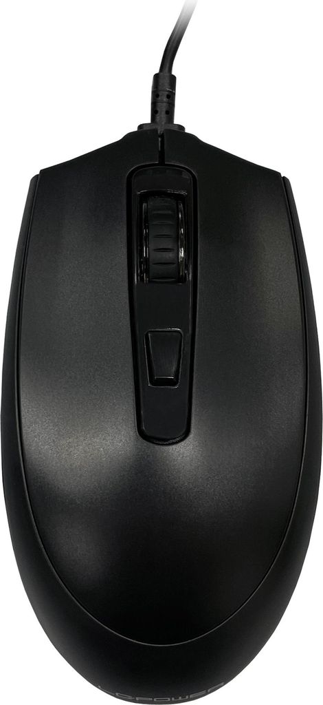LC-Power LC-M721B, optische USB-Maus, einstellbarer DPI, schwarz