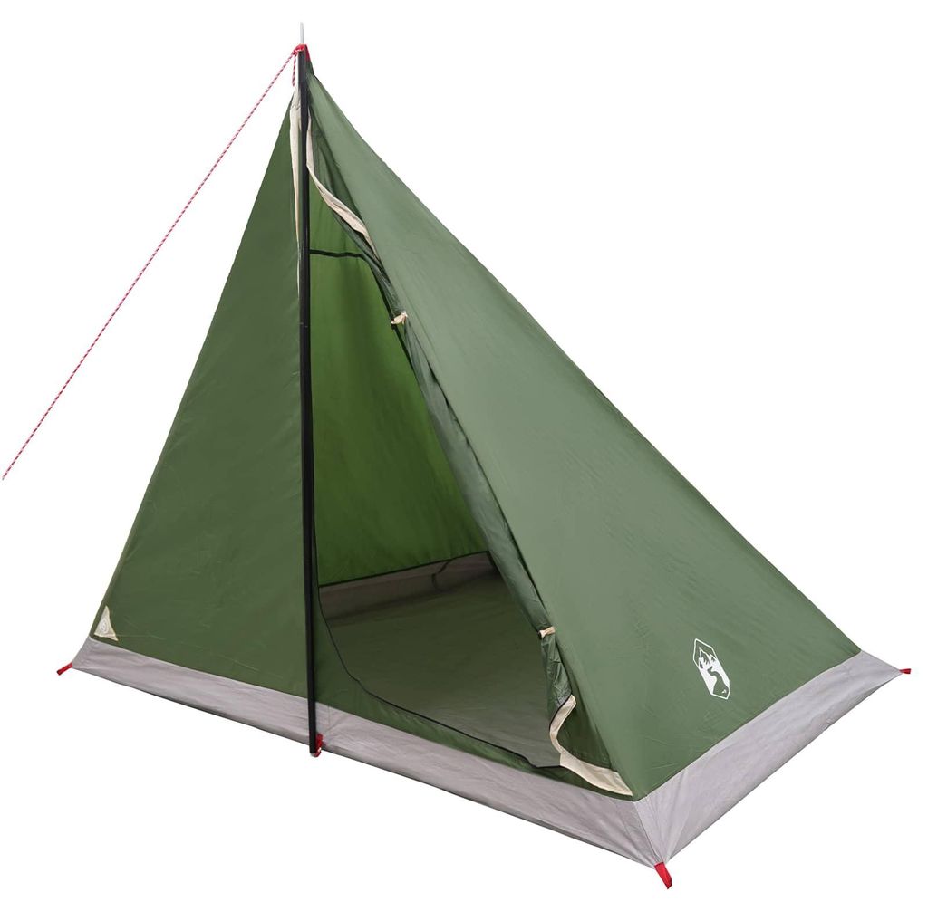 vidaXL Trekkingzelt Grün 2-Personen 185T Polyester mit PolyurethanBeschichtung