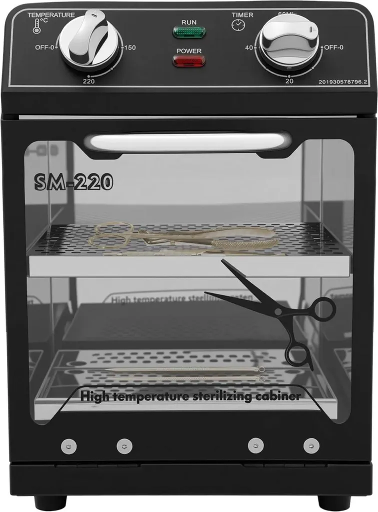 Désinfecteur UV 8 Litres 600W Noir à Haute Capacité et Action Rapide