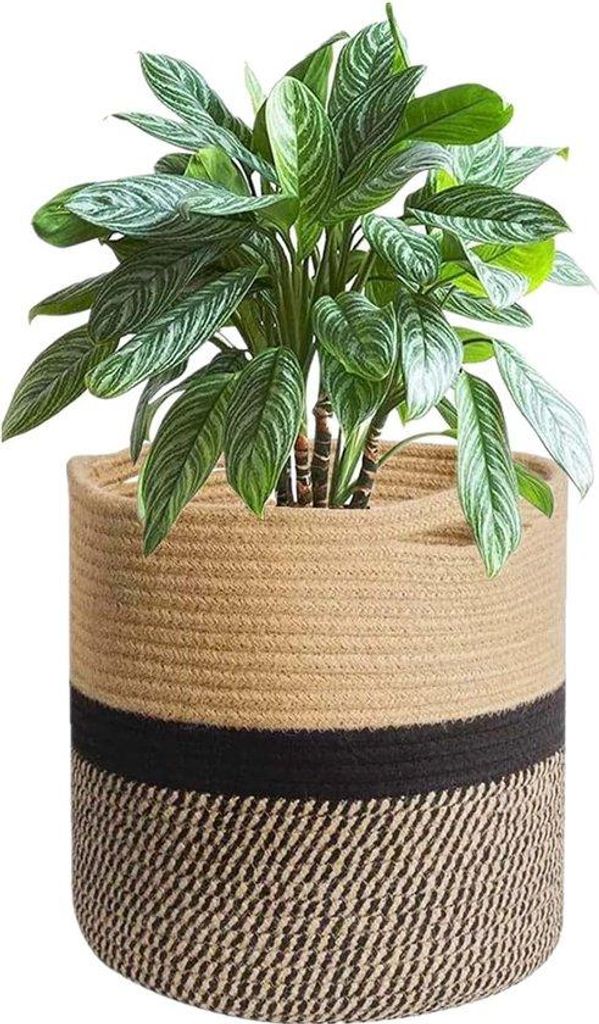 Große gebrochene Pflanzentöpfe, 25 cm Durchmesser, Pflanzentöpfe für Zimmerpflanzen, Blumenkörbe für drinnen, große Pflanzentöpfe für drin...