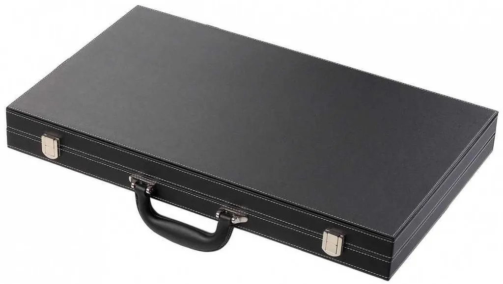 Backgammon feutre vert et noir HOT Games 46cm avec finition piquée