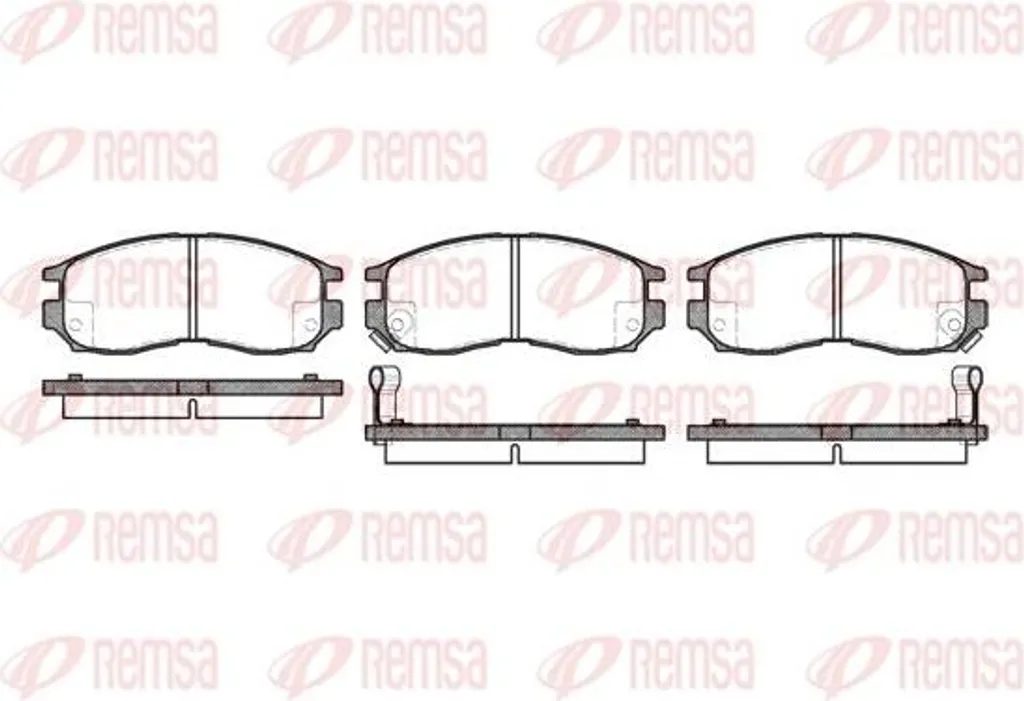Plaquettes de Frein REMSA 0460.02 pour Sebring Santamo et Mitsubishi