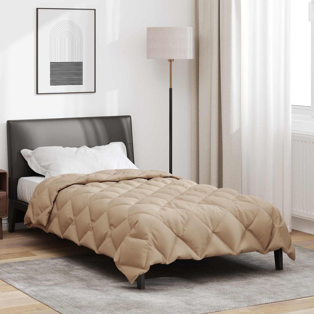 "Schlussverkauf" Winterbettdecke Extra weich - Antiallergisch - Taupe 200x155 cm Mikrofaser C6383
