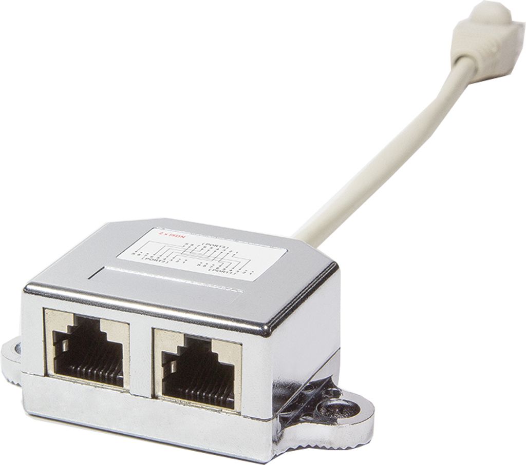 Adapter LogiLink RJ45 T 2 x ISDN Zdjęcie produktu 