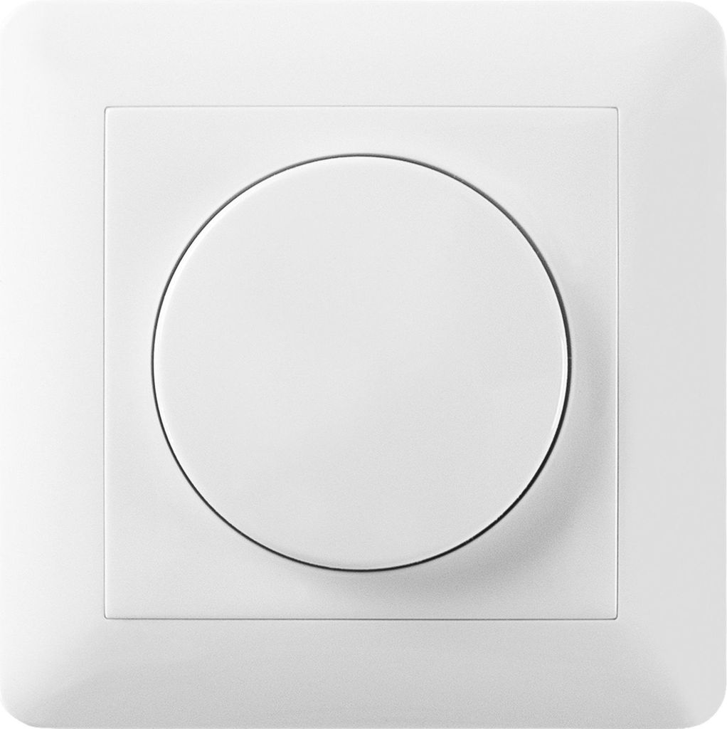 Ledvion - Abdeckung Dimmer Schalter, Drehdimmer Dimmschalter, Phasenabschnitt, Weiß Abdeckrahmen, Nur Abdeckung