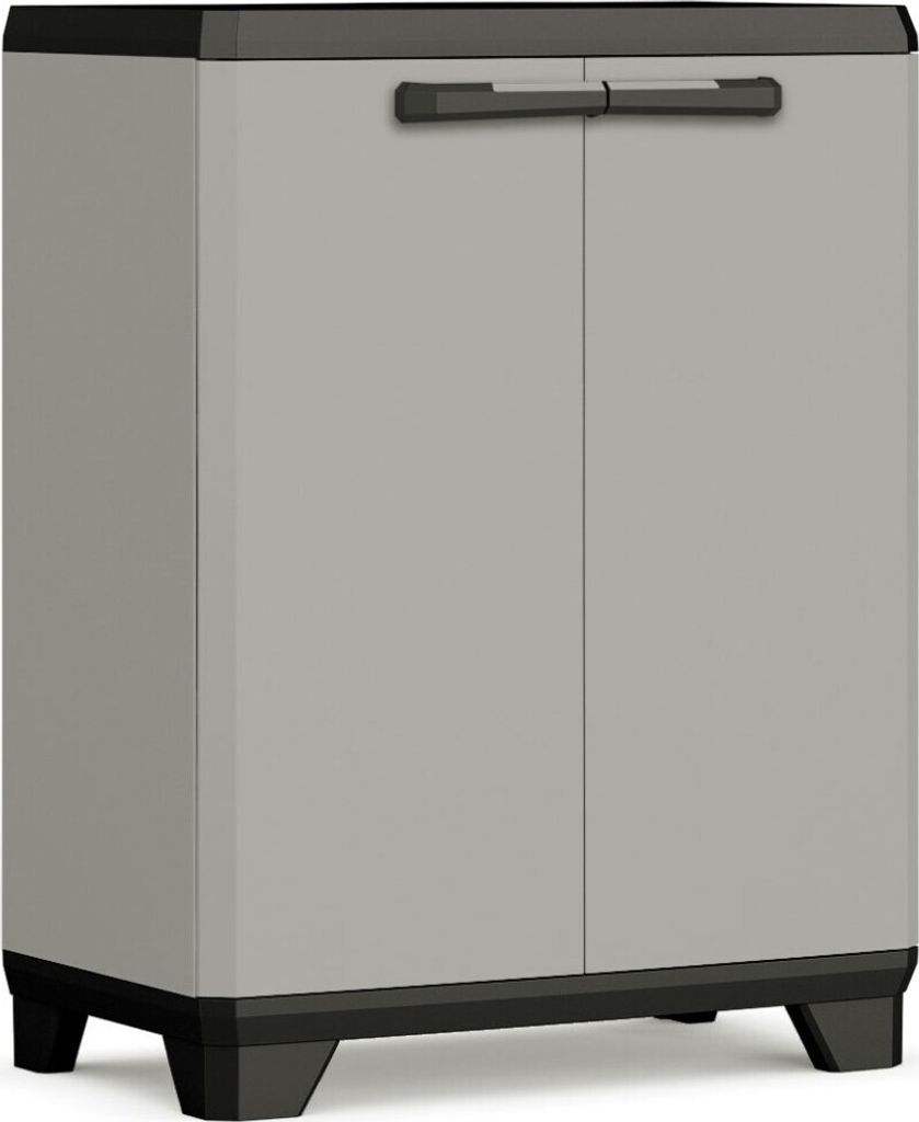 Keter Lagerschrank Niedrig Planet Grau und Schwarz Produktbild 