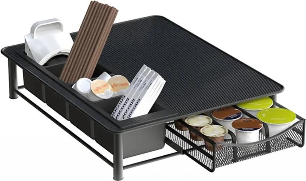 Support machine à café et rangement capsules pour gain de place - 2