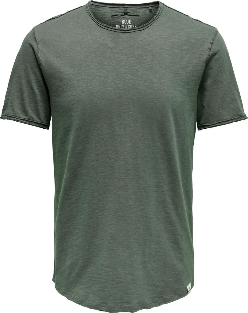 ONLY & SONS Rundhals T-Shirt Langes Kurzarm Shirt Basic aus Baumwolle ONSBENNE Größe: S