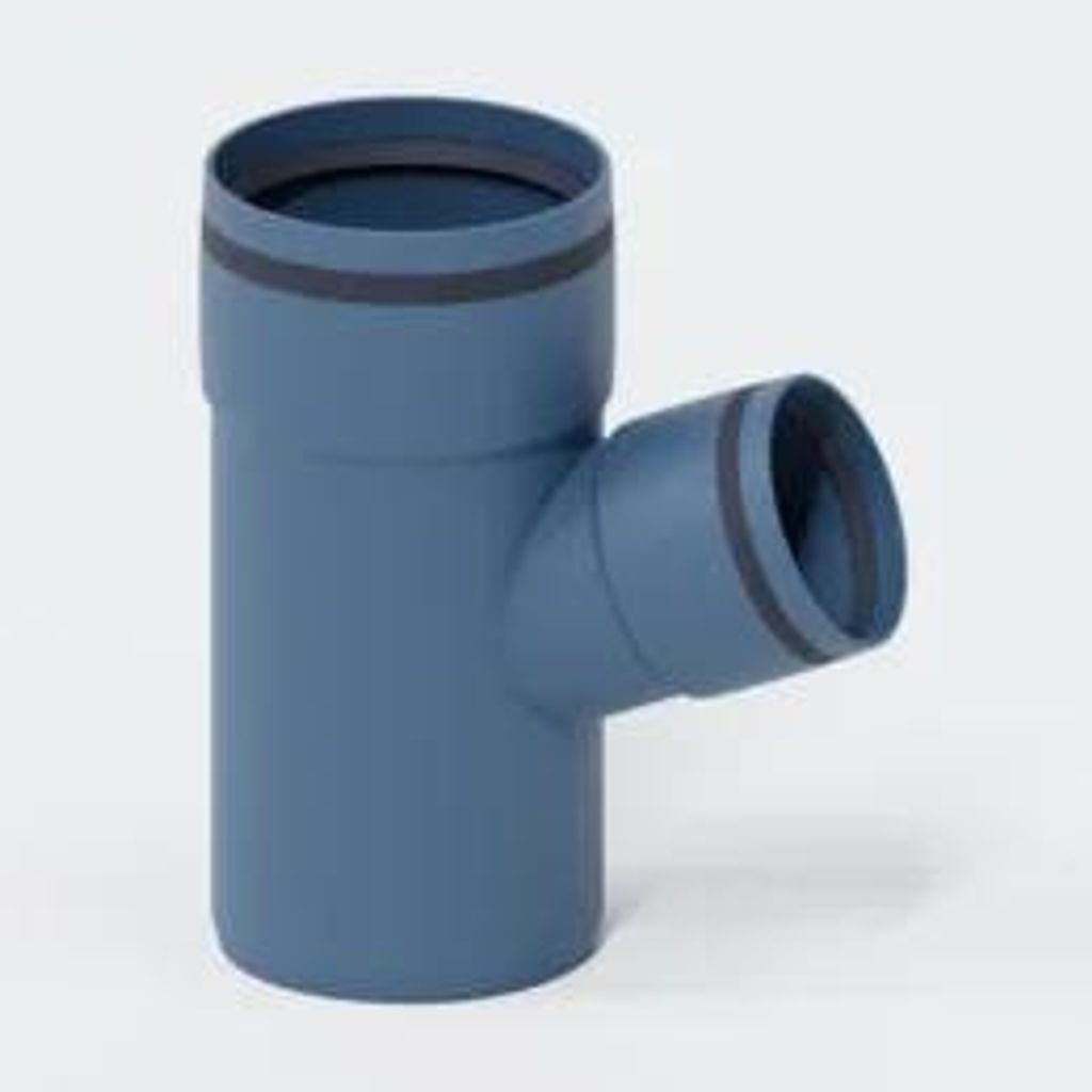 POLOPLAST Abzweig, DN110/75, POLO-KAL XS, PP-MD, Ø110/75mm, 67,5°, blau, 1 Stk.