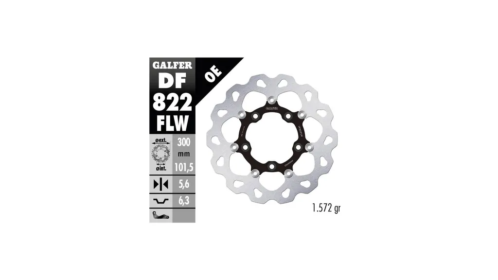 Disque Galfer DF822 Wave technologie de refroidissement pour freinage stable