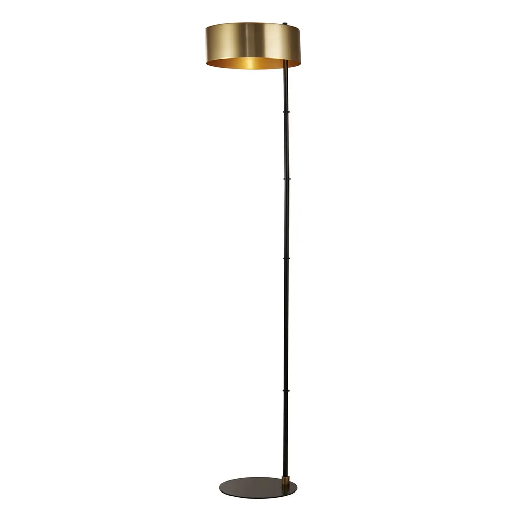 Lampadaire Knox pour Coin Lecture - Luminaire Noir et Or Ambiance Zen