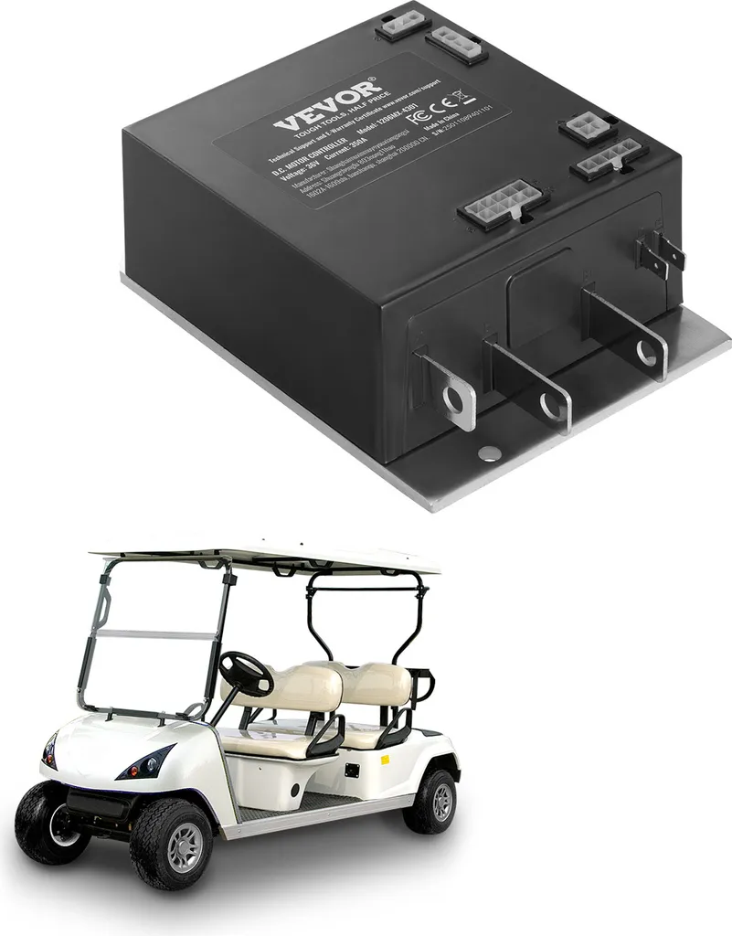 Contrôleur Moteur VEVOR 36V 350A pour EZGO TXT 2000-2009 Boîtier IP65