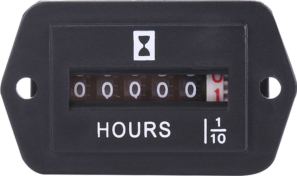 Stundenzähler,Betriebsstundenzähler,Motorstundenzähler,Autostundenzähler,Mechanischer Stundenzähler