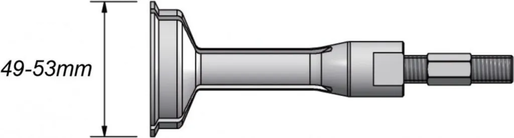 Douille à ergot JMP 49-53mm renforcée pour professionnels de moto