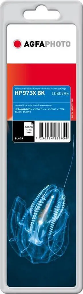 Cartouche AgfaPhoto APHP973XB Noir Haute Capacité remplace HP L0S07AE