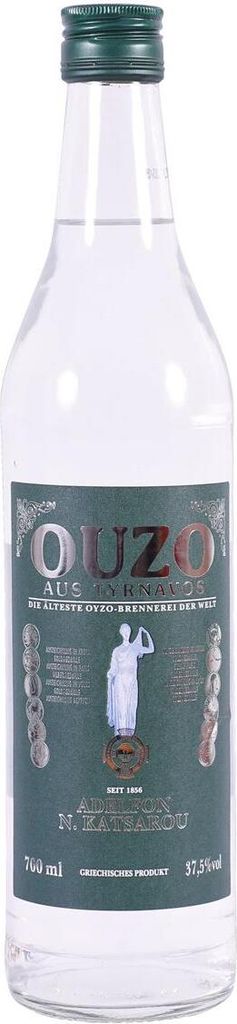 Ouzo Tirnavou green 37,5% 0,7l Katsaros Produktbild 