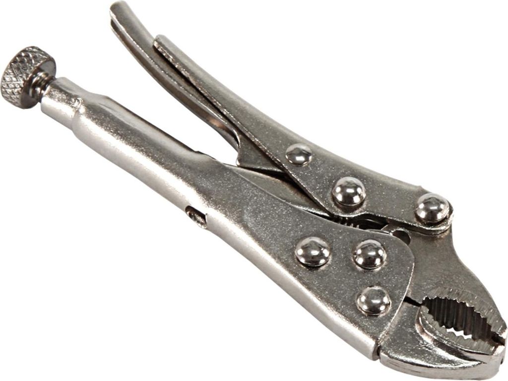 Mini-Grippzange 100 mm mit geschmiedeten, vernickelten Produktbild 