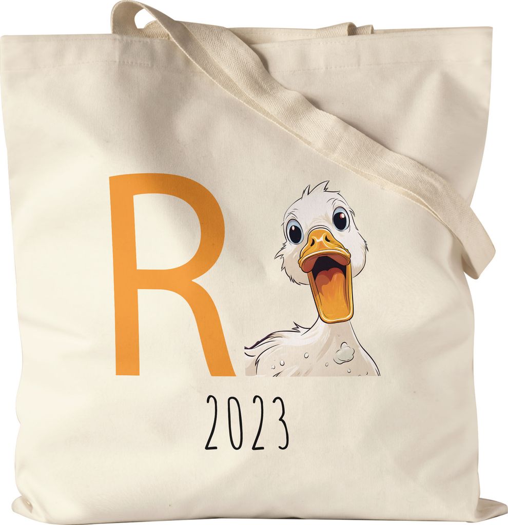 R Ente 2023 Jutebeutel Rente Geschenk Ruhestand Humor Wortwitz