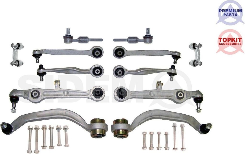 SIDEM 37477 Querlenker Reparatursatz für AUDI A4 Avant (8E5, B6) Vorne