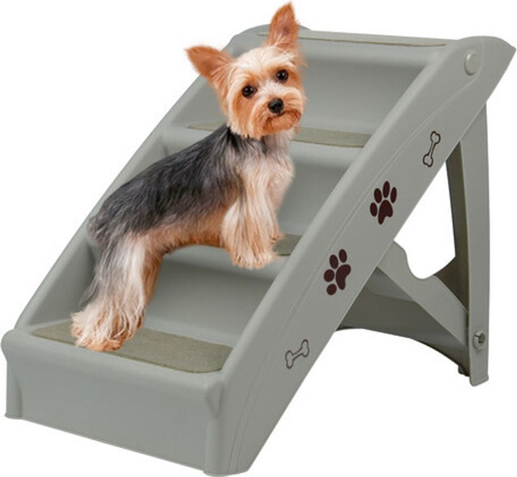 LARS360 Hundetreppe Hunderampe aus Kunststoff Katzentreppe Produktbild 