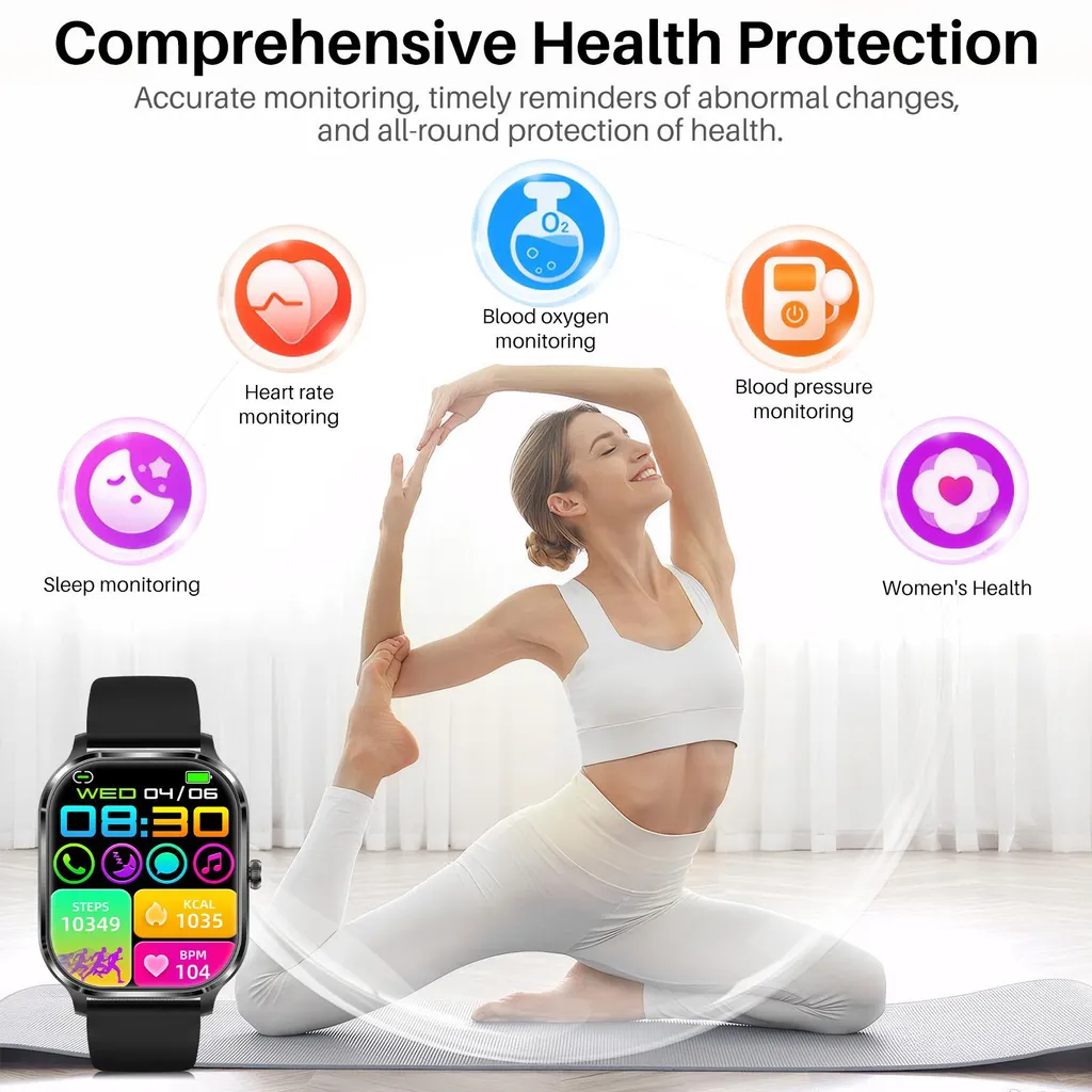 Montre Connectée Appel Bluetooth : Ne Manquez Plus Aucun Appel en Sport - 9