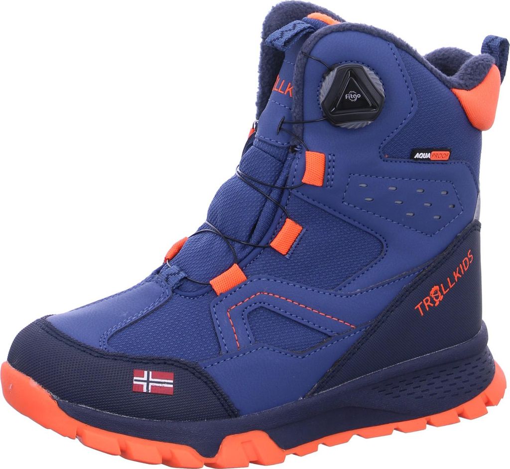 Trollkids Kirkenes Winter Winterstiefel Blau