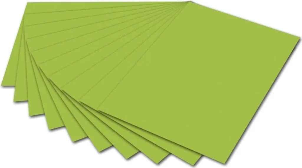 Carton de Création Vert Foncé 50x70 cm - Papier à Dessin Épais Folia