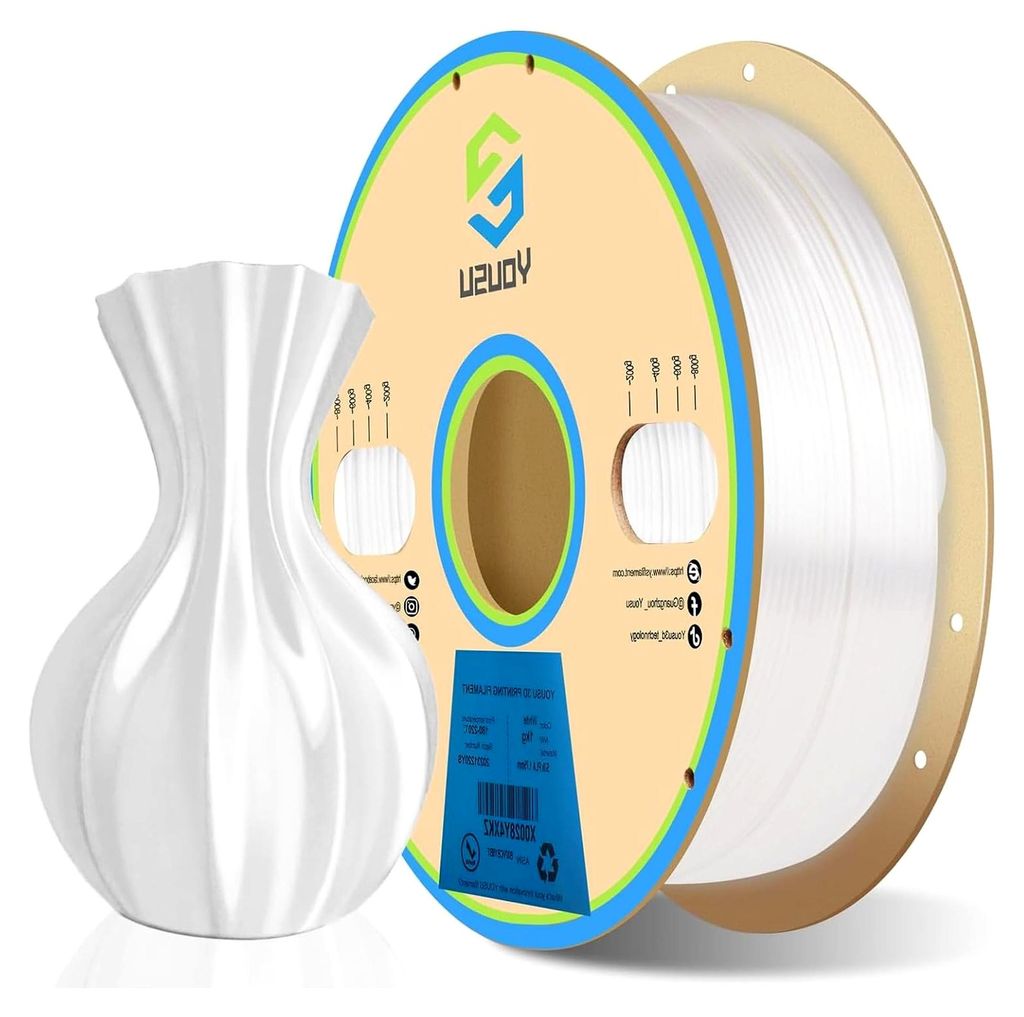 YOUSU PLA-Seidenfilament, goldmetallisches PLA-3D-Druckerfilament 1,75 mm, hohe Präzision +/- 0,03 mm, glatte, glänzende Oberfläche für Figuren...