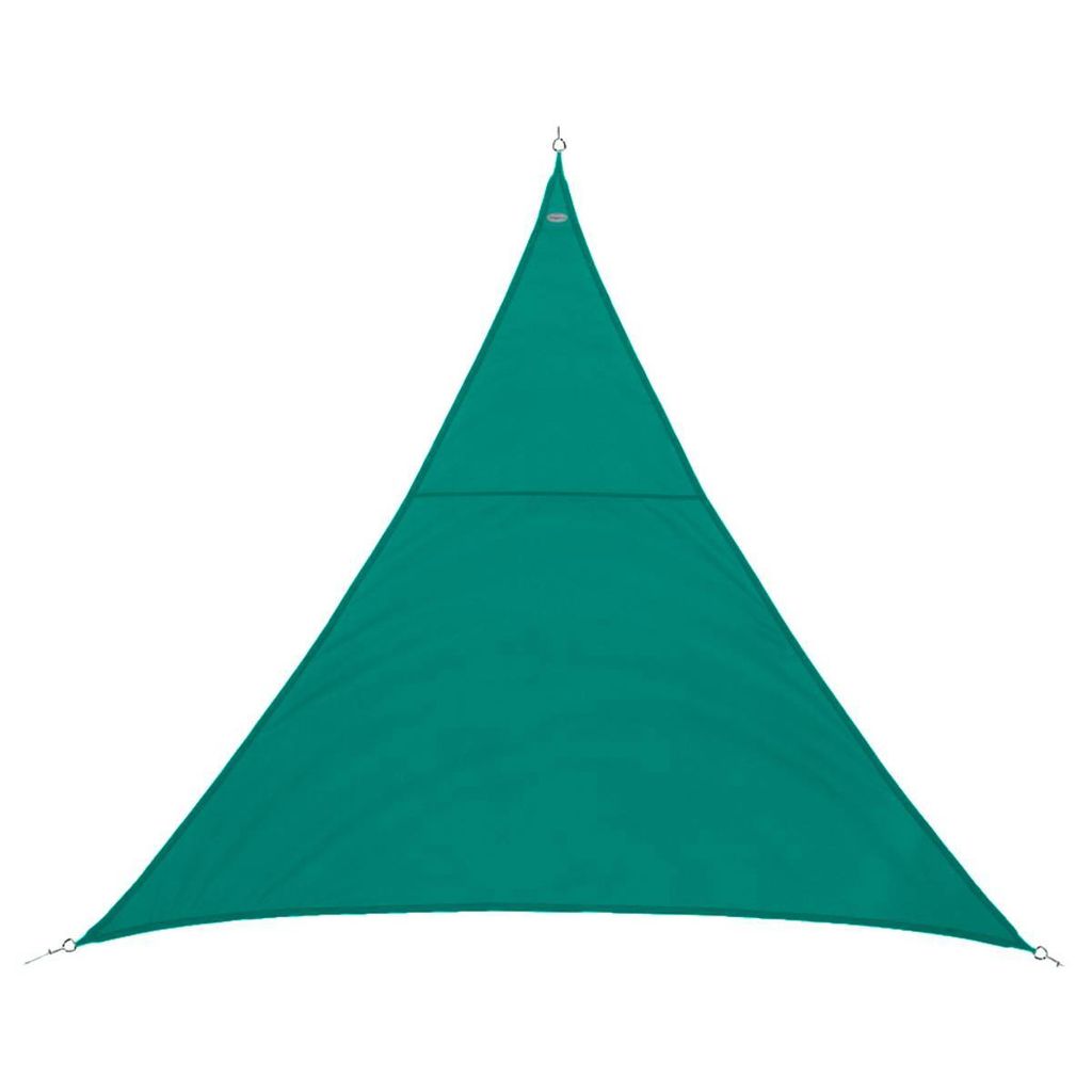 Dreieckiges sonnensegel "curacao" smaragdgrün 4x4x4m aus polyester - Hespéride