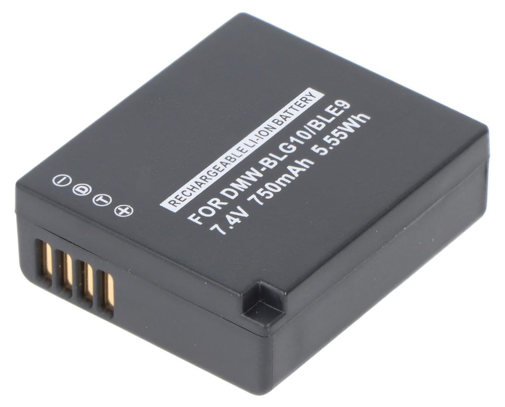 Akku kompatibel für Panasonic DMW-BLG10 E Akku DMW-BLE9 Akku, DMW-BLE9E, DMW-BLE9GK, DMW-BLE9PP, DMW-BLG10, DMW-BLG10E, BP-DC15