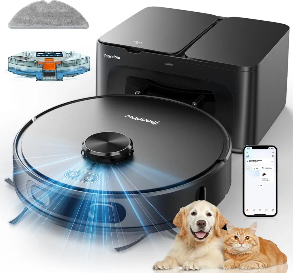 Aspirateur Robot Idéal Grandes Maisons et Poils d'Animaux D65S MAX