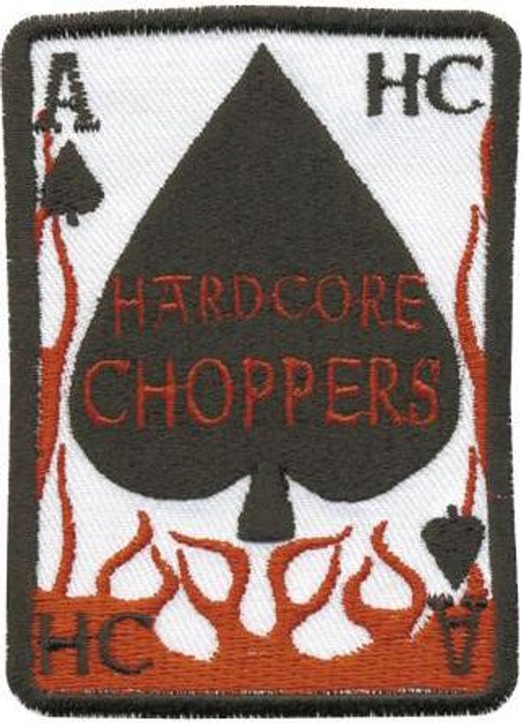 Aufnäher - Hardcore Choppers - 04181 - Gr. ca. 8,5 x 6,5 cm - Patches Stick Applikation