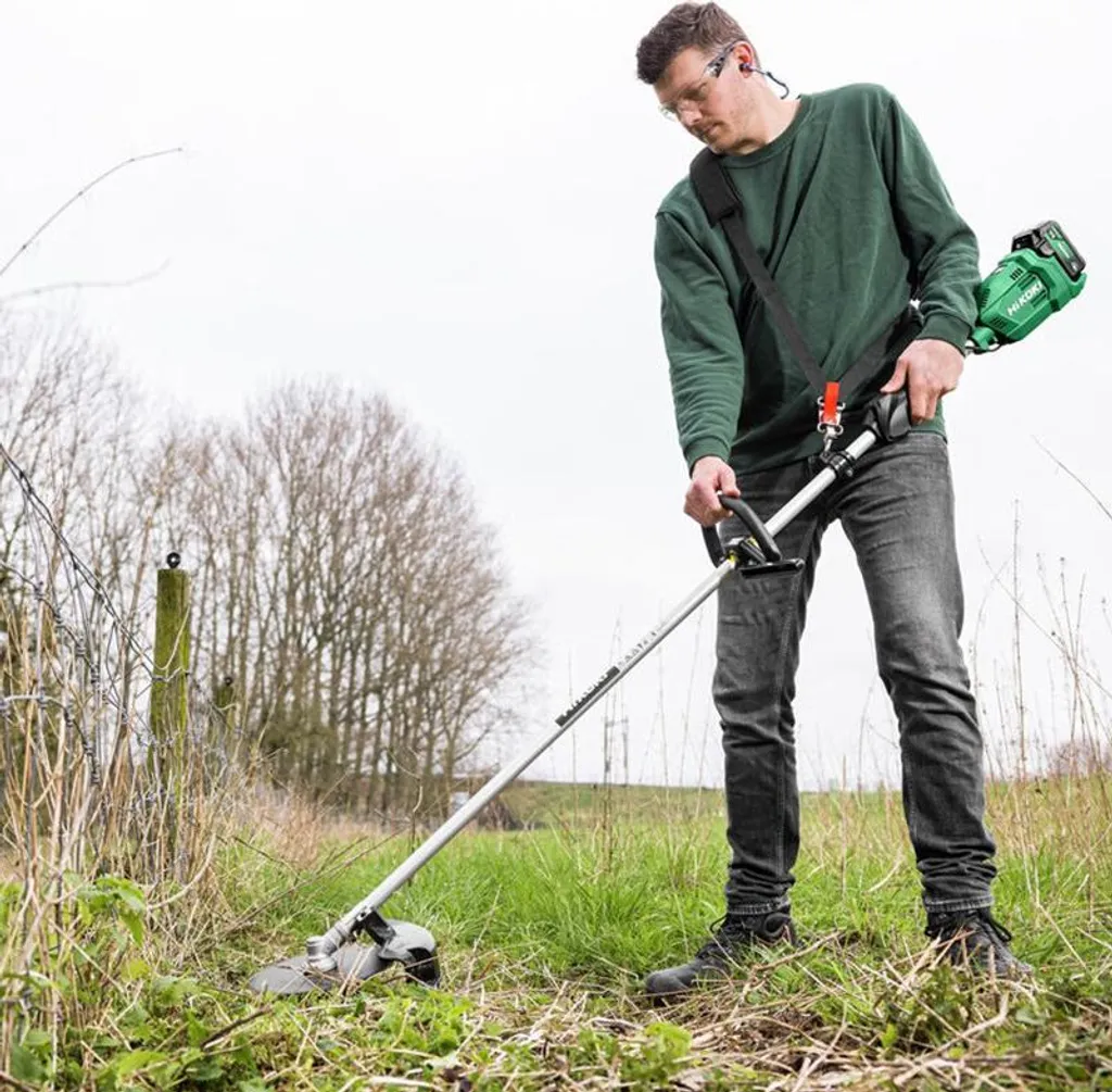 Débroussailleuse sans fil HiKOKI 18V idéale pour herbes hautes et bordures