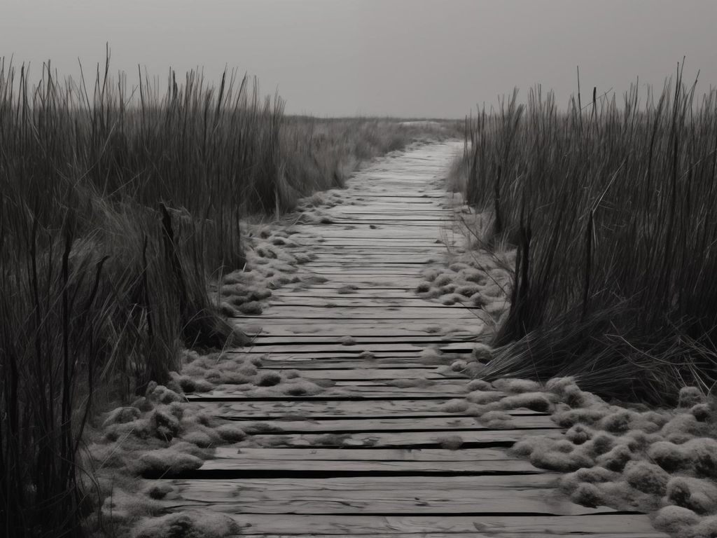 Plakat 80x60cm Pfad der Stille Dünen