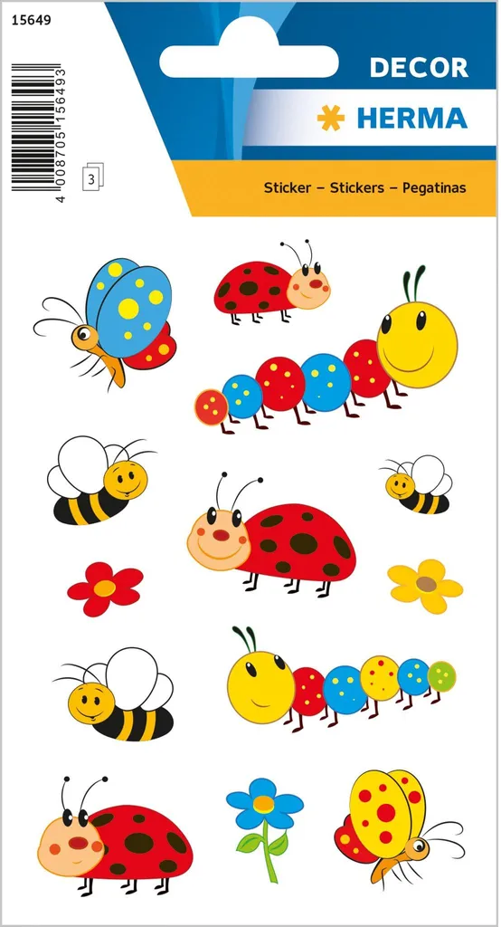 HERMA 15649 Adesivi Frieda e Amici | Decorazioni Carta per Bambini