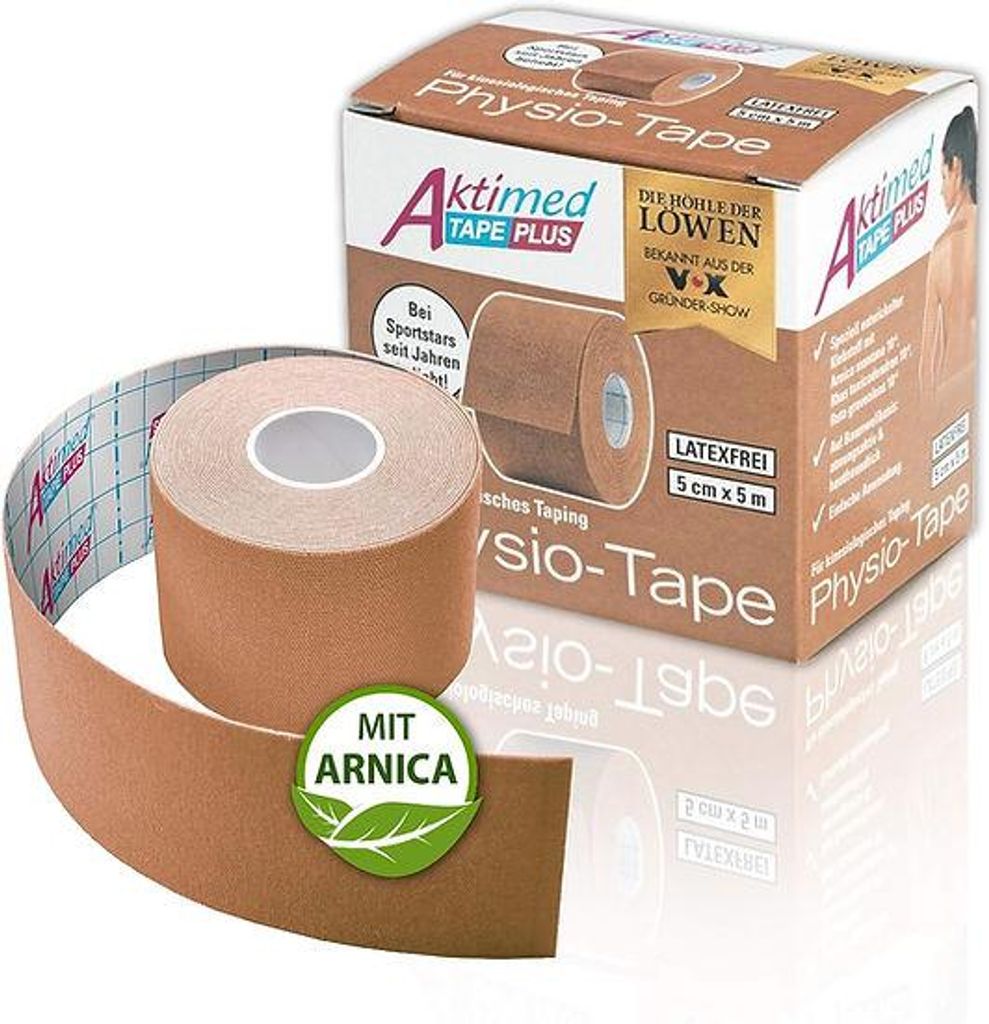 kinesiologisches Taping Aktimed TAPE PLUS Physio Tape pflanzlich Extrakt royal