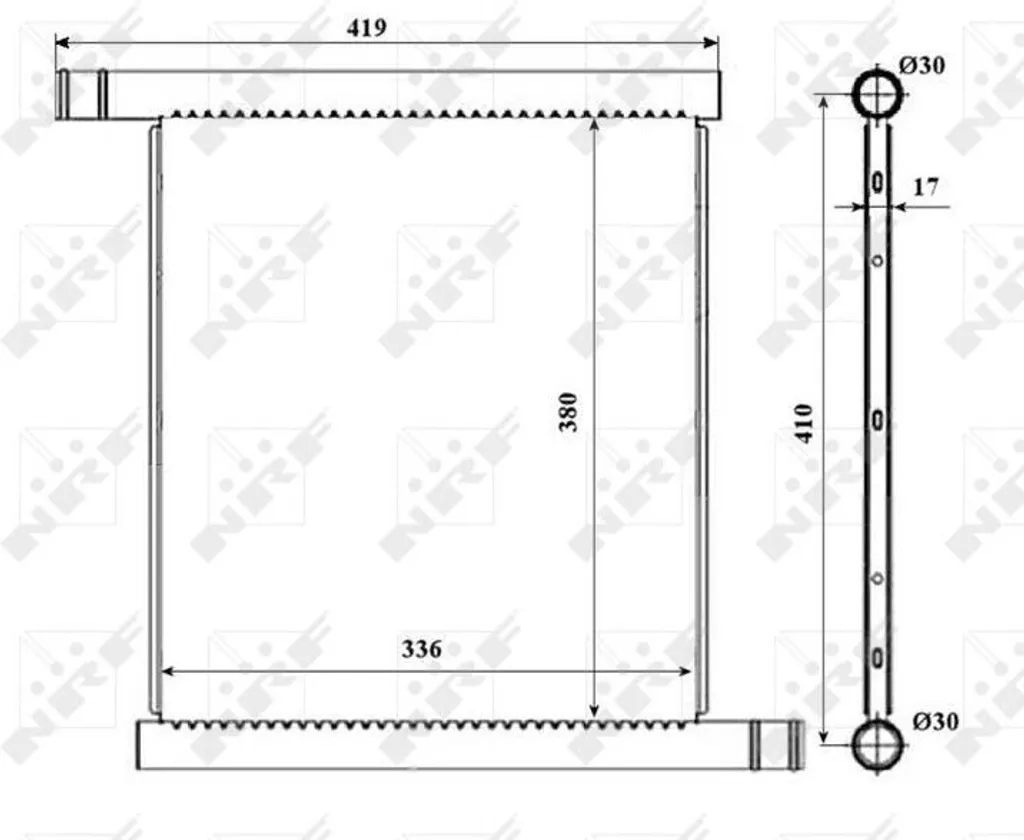 Radiateur de rechange moteur Smart Fortwo 450 pour l'été