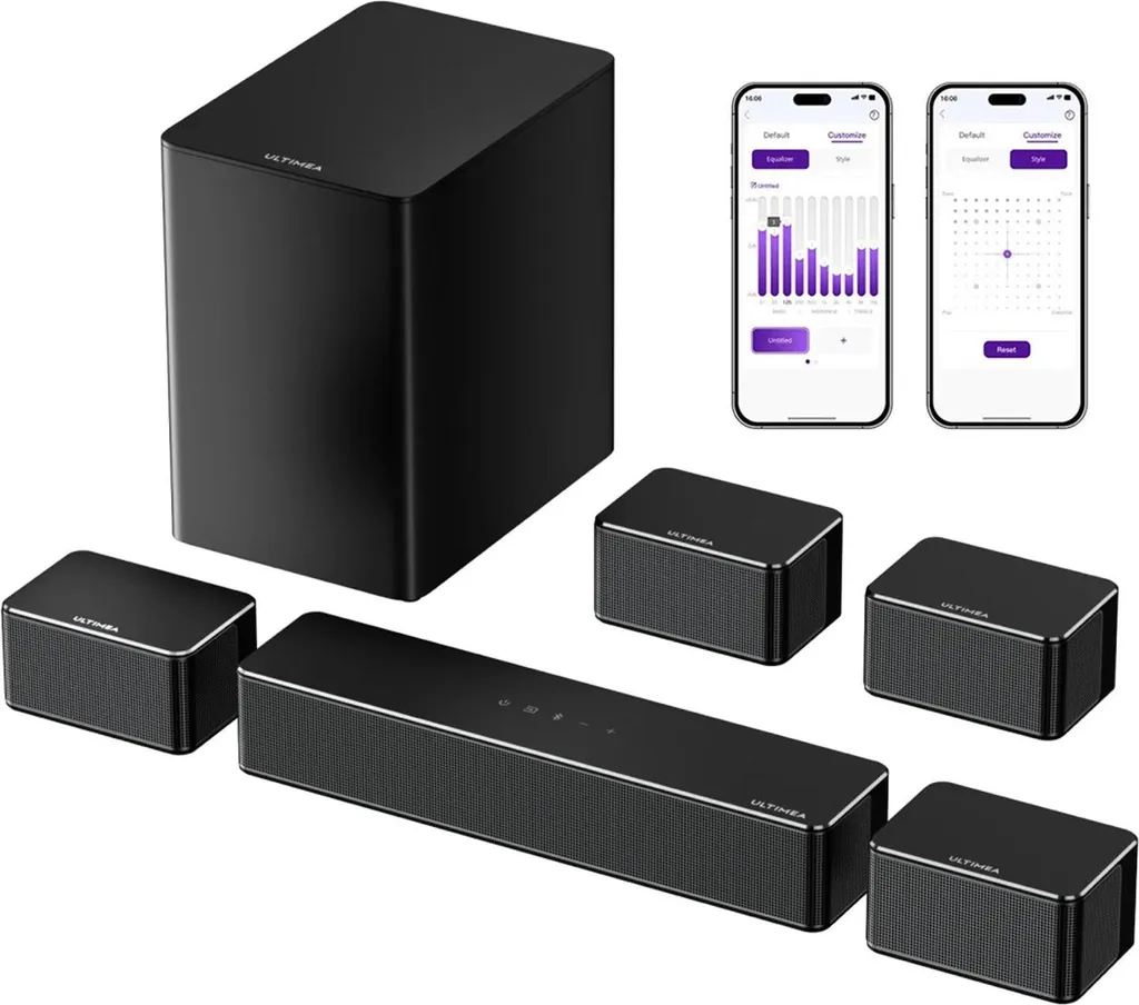 Système home cinéma Poseidon D70, barre de son 7.1 et subwoofer WiFi