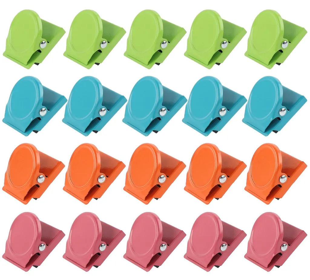 Clips Magnétiques Anti-Chute pour Fixer Notes sur Frigo et Murs